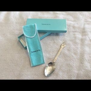 Collectible Sterling Silver Christmas Spoon - Santa in the Chimney.